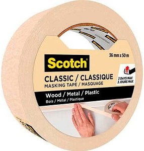 Scotch CLASSIC Kreppband beige 36,0 mm x 50,0 m 1 Rolle