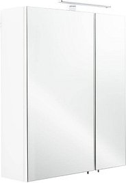 POSSEIK Spiegelschrank weiß 60,0 x 16,0 x 68,0 cm