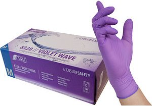 NITRAS MEDICAL unisex Einmalhandschuhe VIOLET WAVE lila Größe M, 100 St.