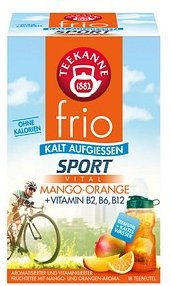 Thumbnail - TEEKANNE frio SPORT VITAL MANGO-ORANGE +VITAMIN B2, B6, B12 Tee 18 Portionen