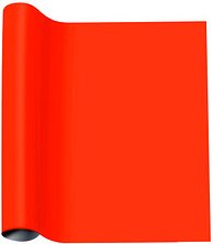 plottiX PremiumFlock Aufbügelfolie orange Flock-Folie 32,0 x 50,0 cm, 1 Rolle