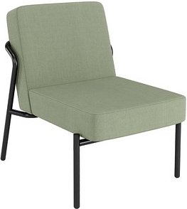 Thumbnail - medso powered by PAPERFLOW Sessel MEDSO S grün schwarz Stoff 58,0 x 74,3 x 38,0 cm, 1 St.