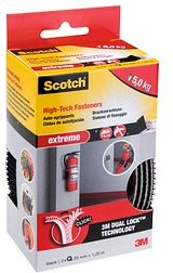 Thumbnail - Scotch Klettband Extreme Fastener schwarz, 1 Rolle