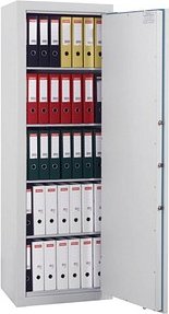 Thumbnail - ISS Sicherheitsschrank Karlsruhe VI Sicherheitsstufe 1 nach EN 1143-1 mit Feuerschutz lichtgrau 70,5 x 52,7 x 187,5 cm