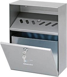 Bartscher Wandaschenbecher silber, 1 St.