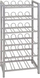 HAKU Möbel Weinregal silber 34,0 x 22,0 x 72,0 cm, 1 St.