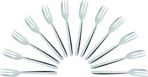 solex® Kuchengabeln TM 80 silber, 12 St.