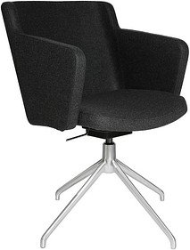 Topstar Besuchersessel SFH 1.0 anthrazit edelstahl, Optik matt Stoff 58,0 x 66,0 x 87,0 - 90,0 cm, 1 St.