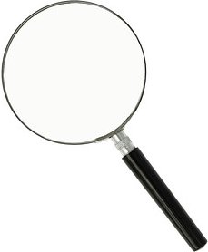 WESTCOTT Lupe schwarz 2-fach, Ø 90 mm