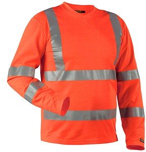 Thumbnail - BLAKLÄDER® Herren Warnschutz-Langarmshirt 3381 orange Größe 4XL, 1 St.
