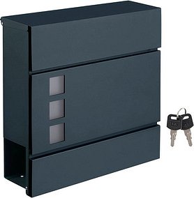 SONGMICS Briefkasten GMB052G01 anthrazit