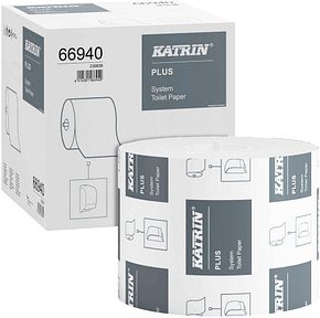 KATRIN Jumbo-Toilettenpapier PLUS System 2-lagig, 36 Rollen