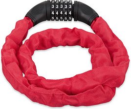 Thumbnail - relaxdays Fahrradschloss rot 120,0 cm, 1 St.