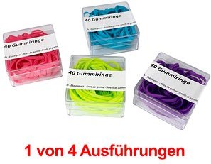 M&M Gummiringe grün, rot, blau oder violett 40 Stück