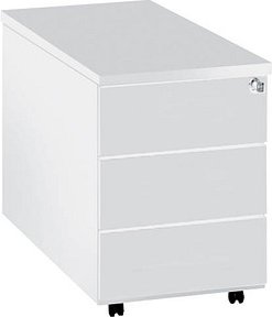 Thumbnail - Kerkmann Priola Rollcontainer weiß 3 Auszüge 42,0 x 80,0 x 54,0 cm