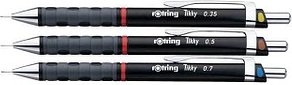 Thumbnail - rotring Tikky Druckbleistift-Set schwarz HB 0,35 + 0,5 + 0,7 mm, 3 St.