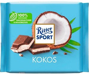 Thumbnail - Ritter SPORT Kokos Schokolade 100,0 g