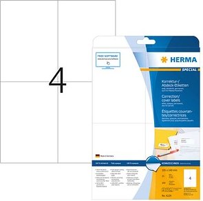 100 HERMA Etiketten 4229 weiß 105,0 x 148,0 mm