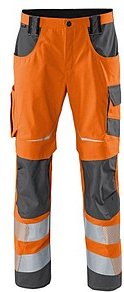 Thumbnail - KÜBLER® unisex Warnschutzhose REFLECTIQ warnorange, anthrazit Größe 56