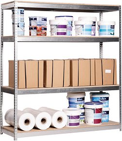 Thumbnail - Simonrack Schwerlast-Weitspannregal SIMONFORTE CHIPBOARD 8435104922521 silber 180,0 x 45,0 x 200,0 cm