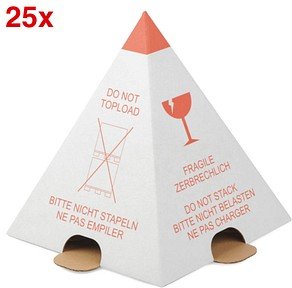 WIHEDÜ Palettenhütchen rot, weiß 23,0 cm, 25 St.