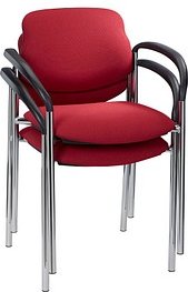 Thumbnail - Nowy Styl Besucherstühle Styl bordeaux Stoff, 2 St.