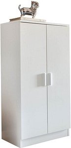 Thumbnail - WOHNLING Schuhschrank, WL5.269 weiß 6 Fachböden 55,0 x 35,0 x 108,0 cm