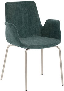 Mayer Besuchersessel myHELIOS petrol chrom Stoff, 1 St.