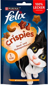 felix® Katzen-Leckerli Crispies mit Rind- und Huhngeschmack 45,0 g