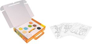 JOVI Bastelset Play & Fun Sand Painting Kit Animals mehrfarbig