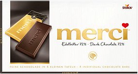 merci® Edelbitter 72 % Schokolade 4 St./100,0 g