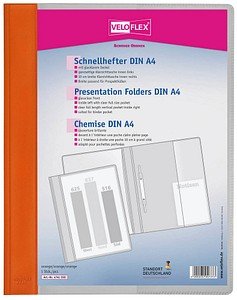 VELOFLEX Schnellhefter VELOFORM® Kunststoff orange DIN A4 überbreit, 1 St.