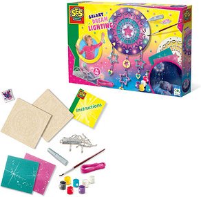 SES Creative® Bastelset Traumfänger Galaxy mehrfarbig