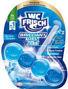 WC FRISCH BRILLIANT GEL All in 1 WC-Duftspüler Arctic Ocean, 42,0 g
