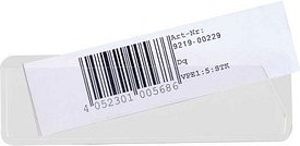 EICHNER Etikettentaschen weiß 10,0 x 3,1 cm, 50 St.