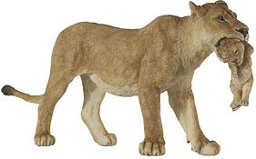 papo Wildtiere der Welt 50043 Löwin mit Jungtier Spielfigur