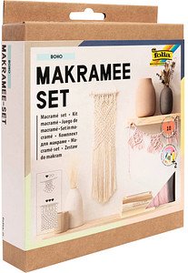 folia Makramee-Set Boho natur, rosé