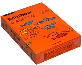 Rainbow Kopierpapier COLOURED PAPER intensivorange DIN A4 80 g/qm 500 Blatt