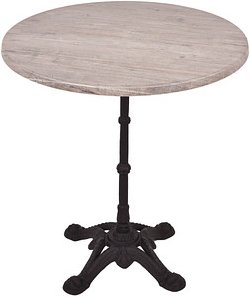 Garden Pleasure CIVETTA Bistrotisch rund Spanplatte hellbraun 70,0 x 70,0 x 74,0 cm, 1 St.