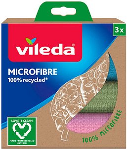 vileda Mikrofasertücher 90 °C waschbar, 3 St.