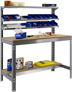 Thumbnail - Simonrack Werkbank SIMONWORK BT1 900 grau 91,0 x 61,0 x 144,5 cm