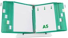 Thumbnail - tarifold Sichttafelsystem 435205 DIN A5 grün mit 20 St. Sichttafeln, 1 St.