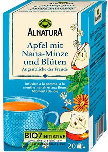 ALNATURA Apfel mit Nana-Minze und Blüten Bio-Tee 20 Portionen