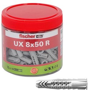 Thumbnail - fischer UX 8x50 R 531026 Universaldübel Ø 8 mm x 50 mm, 75 St.