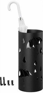 SONGMICS Schirmständer LUC024B01 schwarz, Stahl