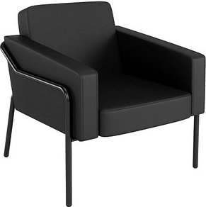 medso powered by PAPERFLOW Sessel MEDSO L schwarz Kunstleder, 1 St.