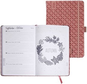 SIGEL Buchkalender Jolie 2026 altrosa