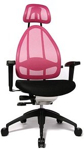 Topstar Bürostuhl Open Art® 2010, OPA0T BG10 Stoff rosa, Gestell schwarz