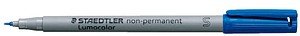STAEDTLER Lumocolor Folienstifte blau 0,4 mm non-permanent, 10 St.