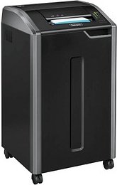 Fellowes Powershred 425i Aktenvernichter mit Streifenschnitt P-2, 5,8 mm, bis 38 Blatt, schwarz